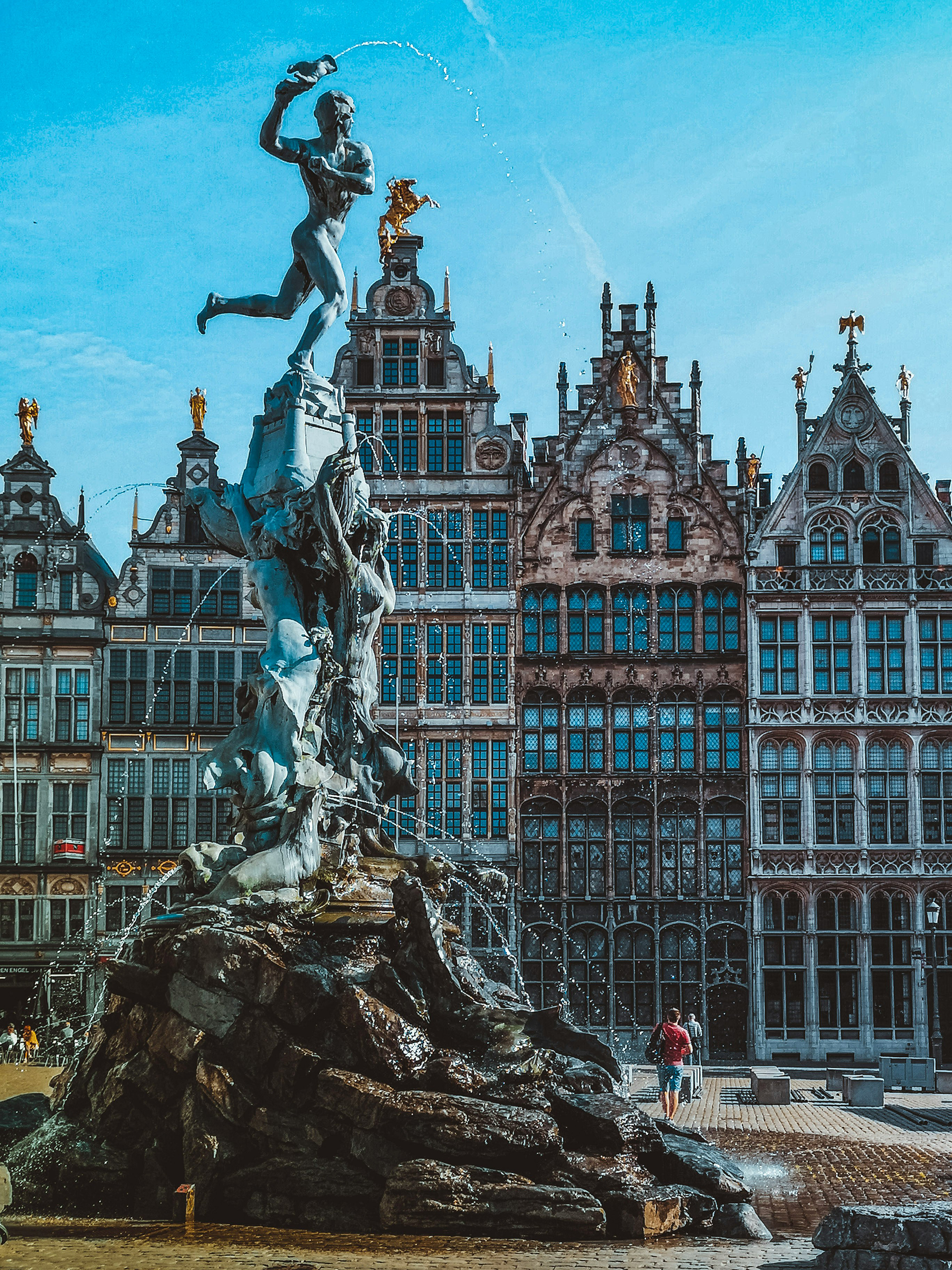 Antwerp Grote Markt and Brabo fountain